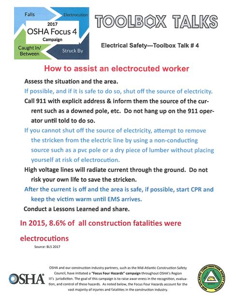 electrical tool box talk topics|basic electrical safety toolbox talk.